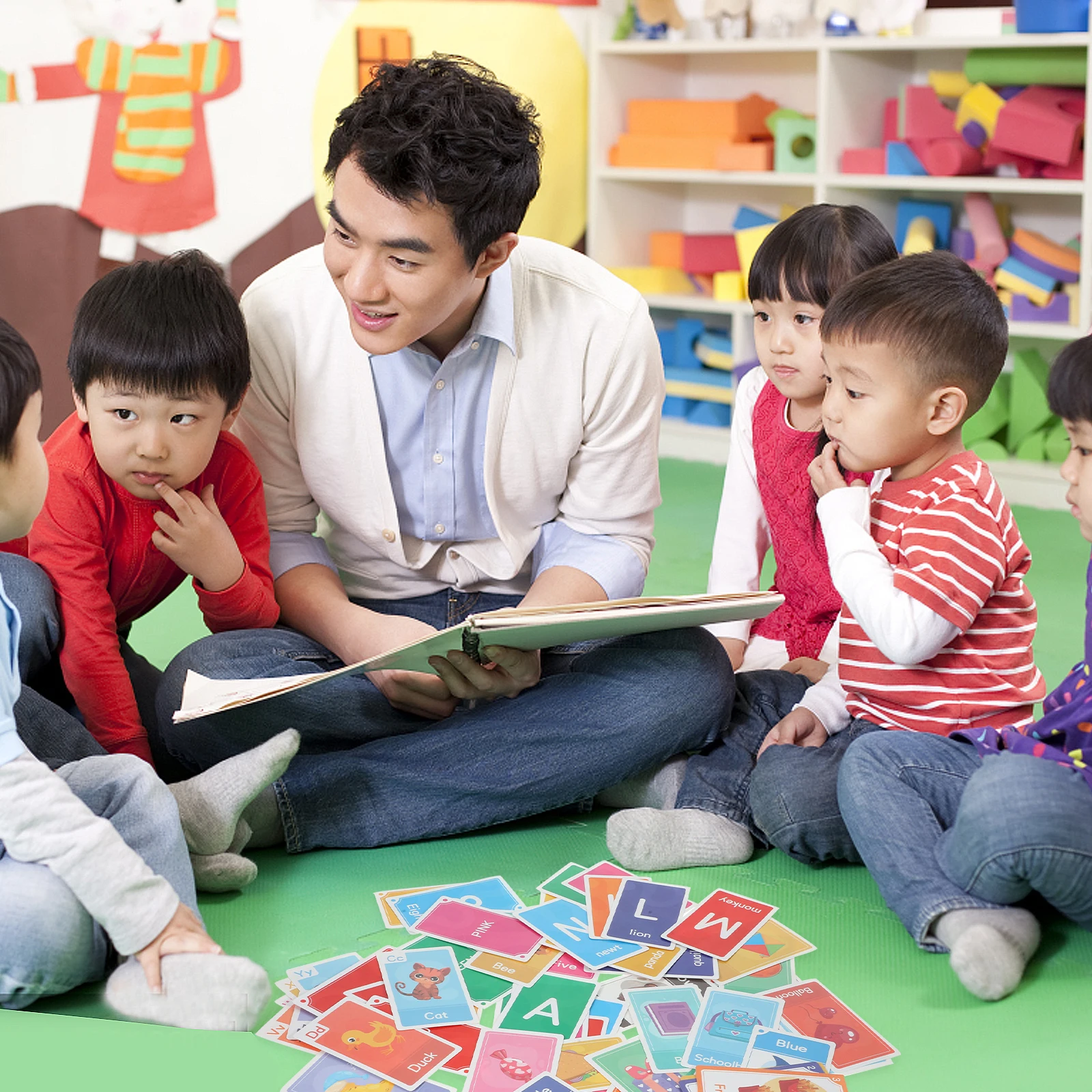 Toddler Flash Cards Educational Toys Kids 3 6 Years Portable Learning Words Shapes Colors Numbers English Letters Safe Paper
Toddler Flash Cards Educational Toys Kids 3 6 Years Portable Learning Words Shapes Colors Numbers English Letters Safe Paper