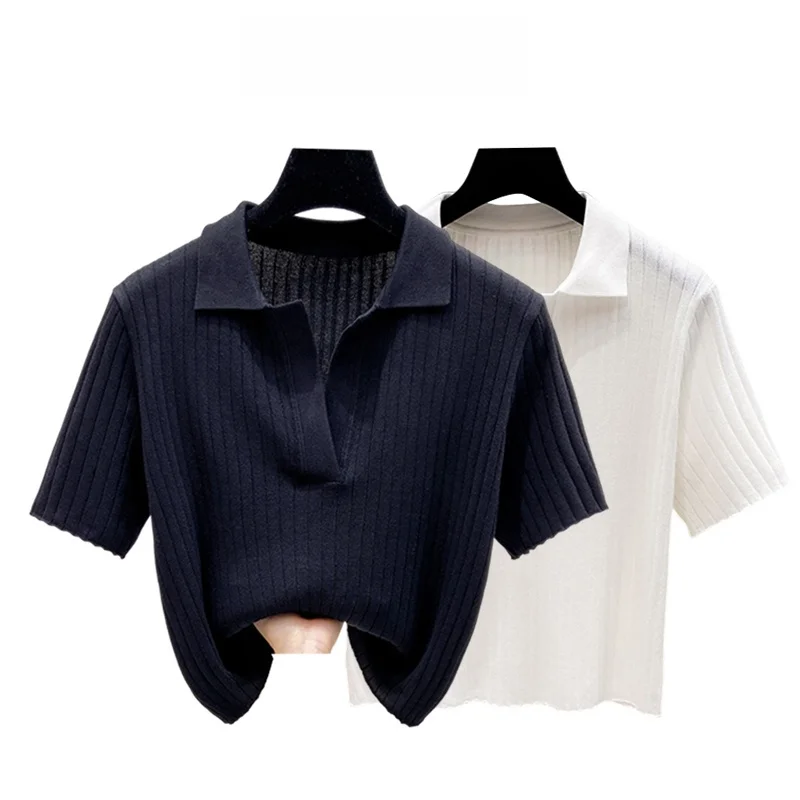 Cara CLUB plus Size Women's Summer New Fashion Loose Slimming Ice Silk Knitted Top Trendy Korean Style Regular Sleeve T-shirt
Cara CLUB plus Size Women's Summer New Fashion Loose Slimming Ice Silk Knitted Top Trendy Korean Style Regular Sleeve T-shirt