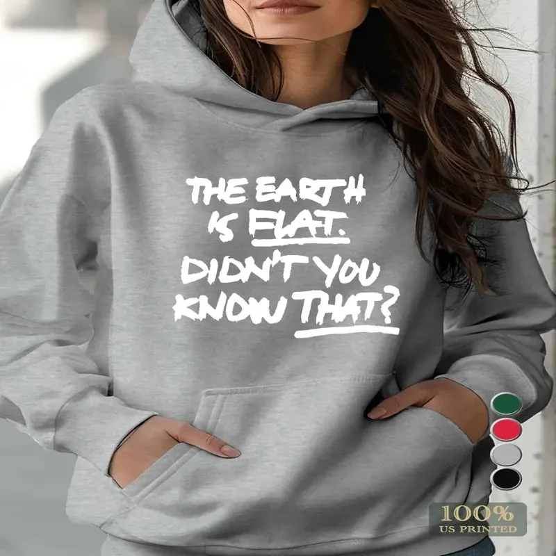 Зима-Осень Женский Толстовка больших размеров Женская одежда оверсайз The Earth Is Flat Графика Белый текст Художественный дизайн Уличный стиль Y2K
Зима-Осень Женский Толстовка больших размеров Женская одежда оверсайз The Earth Is Flat Графика Белый текст Художественный дизайн Уличный стиль Y2K