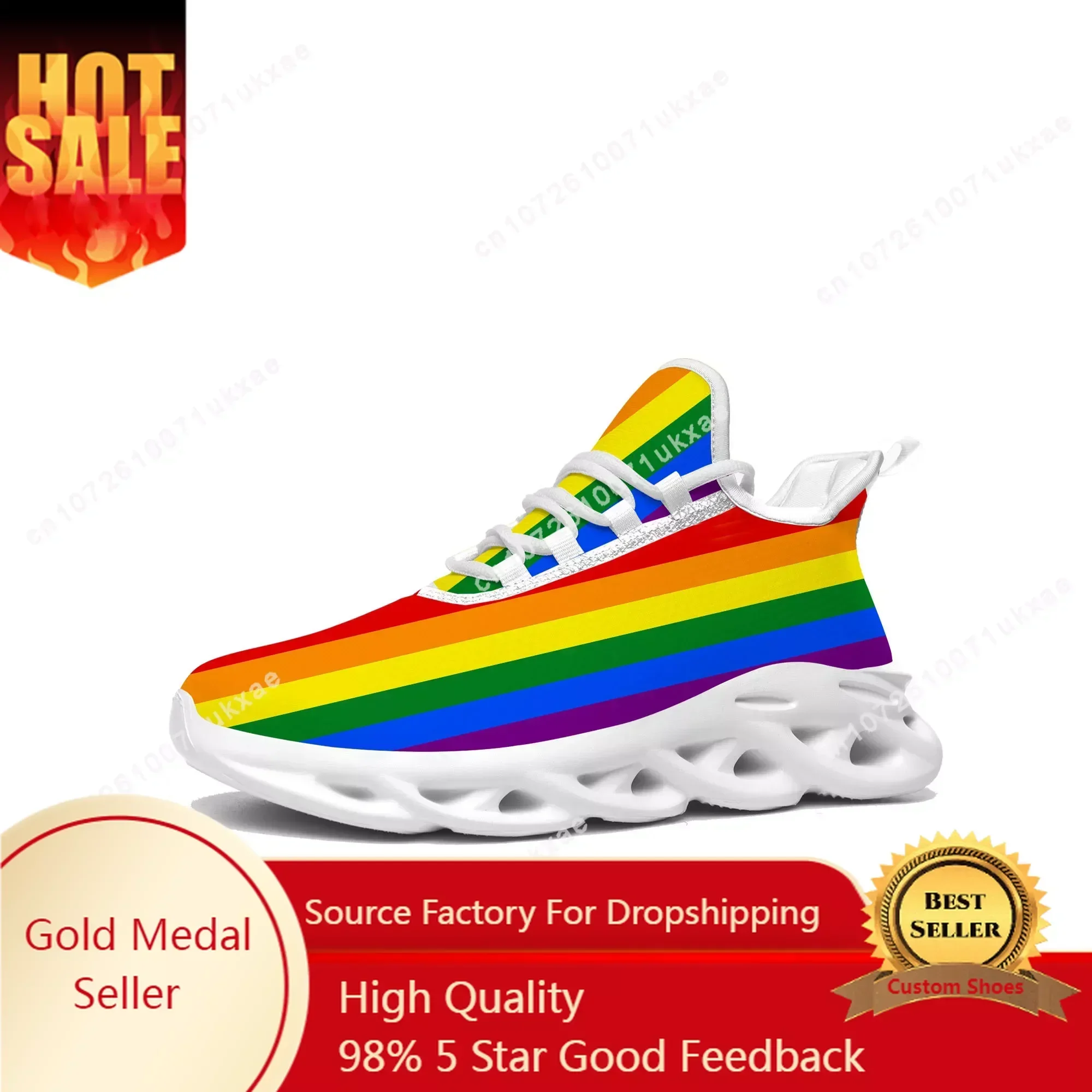 LGBT ocmogic Pride rainbow Flats Sneakers Mens Womens Sports Running Shoes High Quality DIY Sneaker customization Shoe
LGBT ocmogic Pride rainbow Flats Sneakers Mens Womens Sports Running Shoes High Quality DIY Sneaker customization Shoe