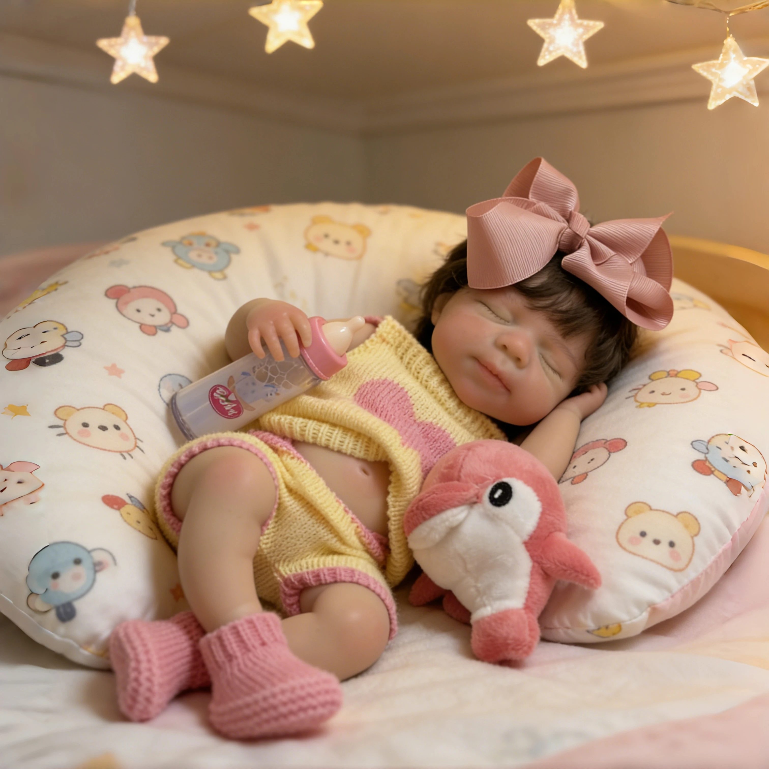 13 Inch Lifelike Reborn Baby Doll Silicone Pascale Girl Realistic Open Mouth Soft Touch Rooted Hair Newborn Gift for Birthday
13 Inch Lifelike Reborn Baby Doll Silicone Pascale Girl Realistic Open Mouth Soft Touch Rooted Hair Newborn Gift for Birthday