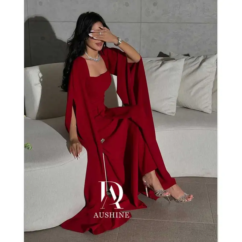 Aushine Customized Birthday Evening Dress Ankle Length Long Sleeves Summer Elegant Wedding Party Gowns For Women Arab 2024
Aushine Customized Birthday Evening Dress Ankle Length Long Sleeves Summer Elegant Wedding Party Gowns For Women Arab 2024