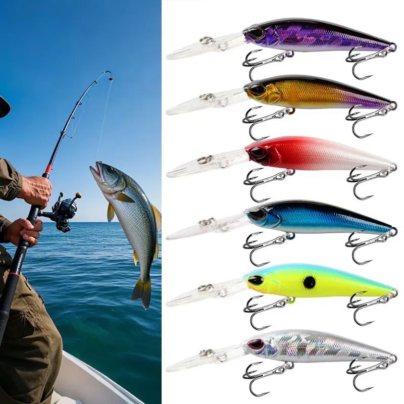 1/3/6 pieces of Minos bait set swimming bait swinging bait bending bait immersed in water 9cm/5.8g biomimetic artificial bait
1/3/6 pieces of Minos bait set swimming bait swinging bait bending bait immersed in water 9cm/5.8g biomimetic artificial bait