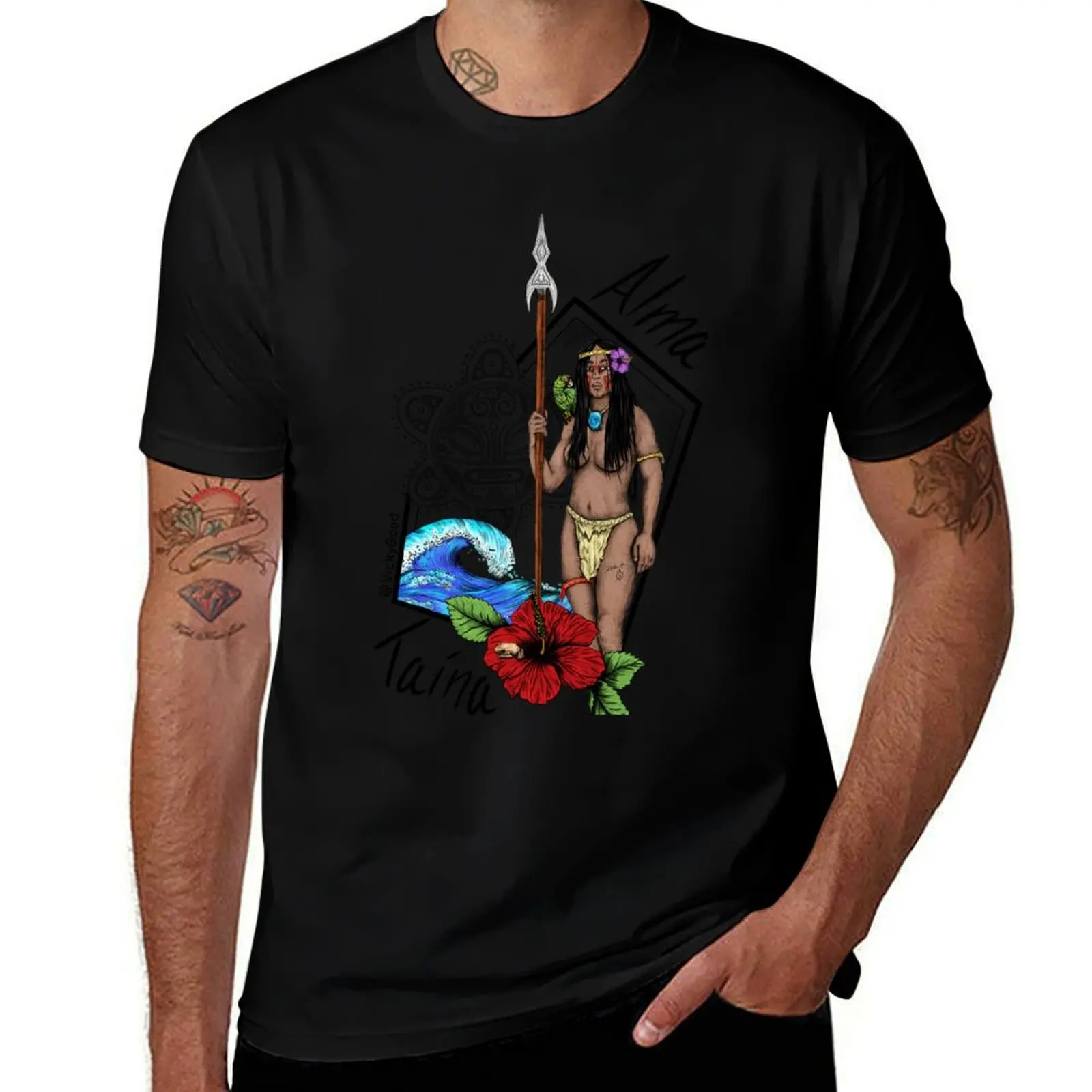 Alma Taina ( Taino Soul) T-Shirt Plus Size Basic Cotton T-Shirt
Alma Taina ( Taino Soul) T-Shirt Plus Size Basic Cotton T-Shirt