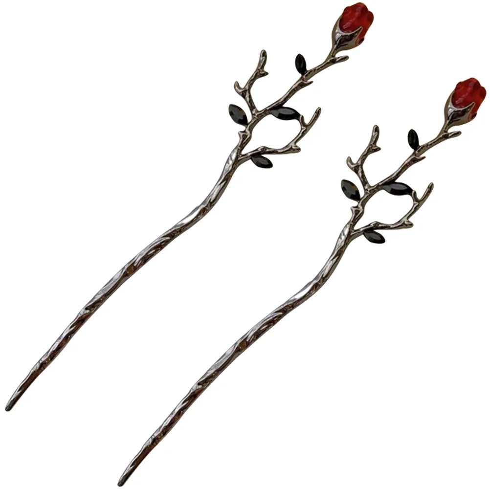 2 Pcs Metal Flower Hairpin Rose Sticks Hanfu Chinese Pins Bun Holder Alloy Decorative Smooth Edges Durable Hair Accessories
2 Pcs Metal Flower Hairpin Rose Sticks Hanfu Chinese Pins Bun Holder Alloy Decorative Smooth Edges Durable Hair Accessories