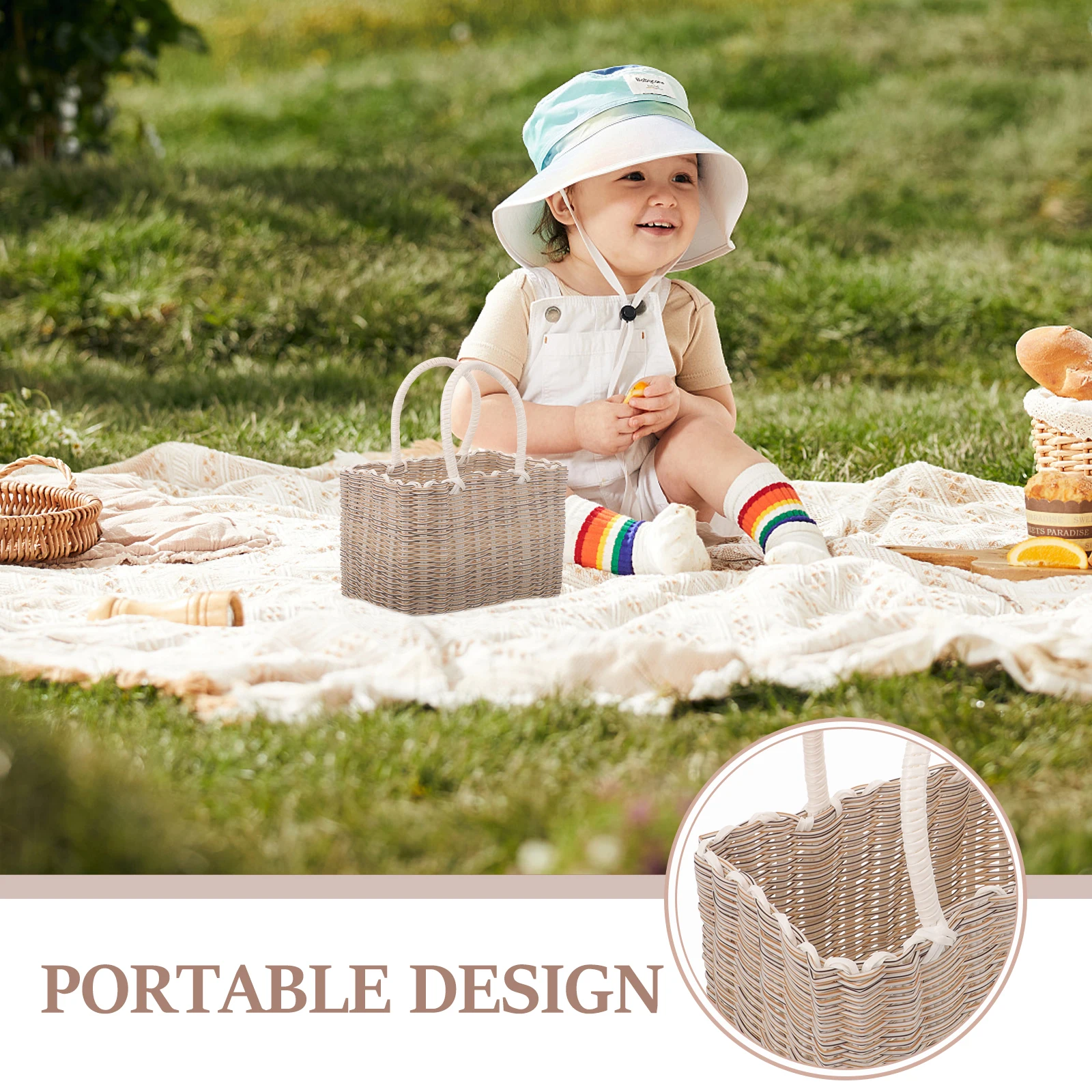 Hand Woven Plastic Basket with Handle Portable Bathroom Organizer Shower Basket Kitchen Vegetable Storage Small Foldable Gift
Hand Woven Plastic Basket with Handle Portable Bathroom Organizer Shower Basket Kitchen Vegetable Storage Small Foldable Gift