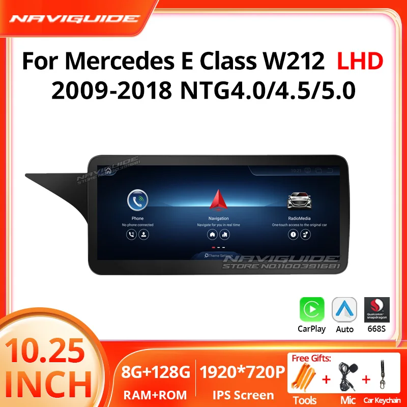 NAVIGUIDE 10.25'' Android 13 For Mercedes E Class W212 Car Radio Multimedia WIFI DSP Google Carplay 4G Bluetooth Headunit Navi
NAVIGUIDE 10.25'' Android 13 For Mercedes E Class W212 Car Radio Multimedia WIFI DSP Google Carplay 4G Bluetooth Headunit Navi