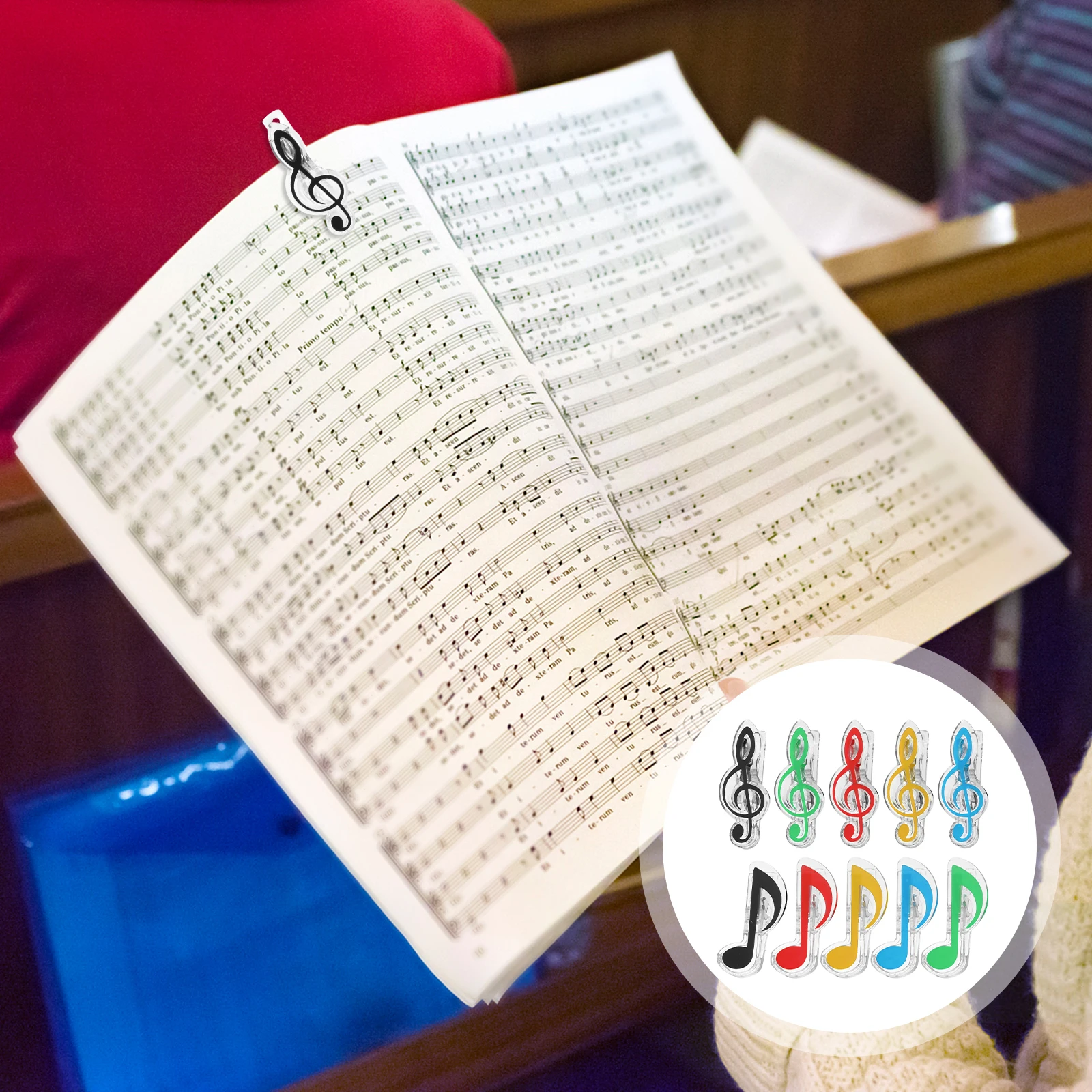 20 Pcs Bookmark Music Sheet Paper Gift Clip Page Holder Notes Abs Musical Paperclip
20 Pcs Bookmark Music Sheet Paper Gift Clip Page Holder Notes Abs Musical Paperclip