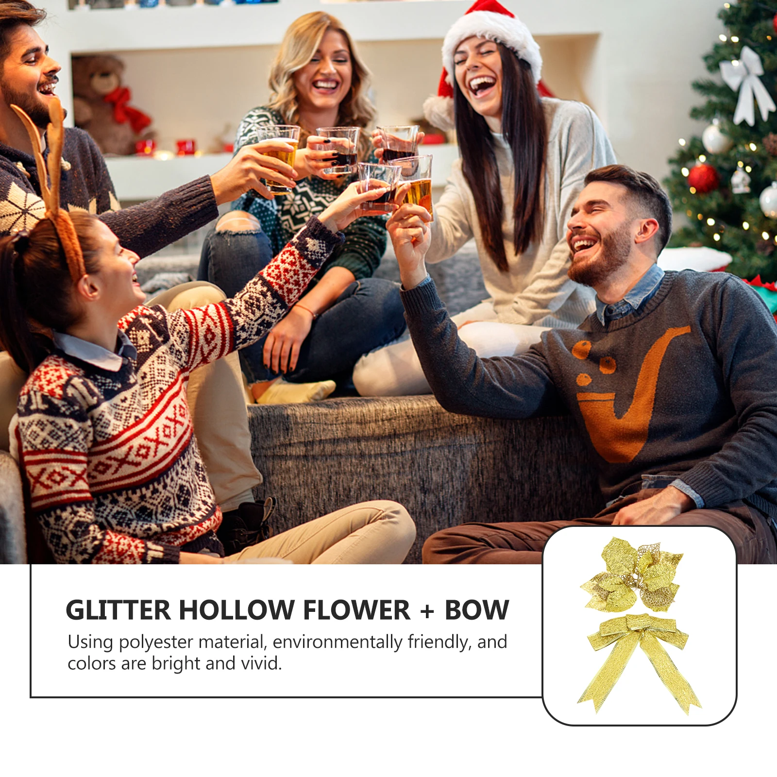 Christmas Bowknots Polyester Decor Hollow Flowers naments Bright Color Xmas Tree Pendant Christmas Gift
Christmas Bowknots Polyester Decor Hollow Flowers naments Bright Color Xmas Tree Pendant Christmas Gift