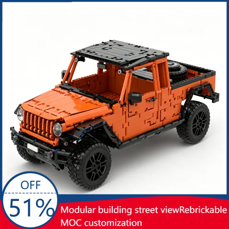 2019PCS Wrangler JK8 42177 B-Model Technic Building Blocks Model Learning Custom Puzzle Assembly Educational Toy Halloween Gift
2019PCS Wrangler JK8 42177 B-Model Technic Building Blocks Model Learning Custom Puzzle Assembly Educational Toy Halloween Gift