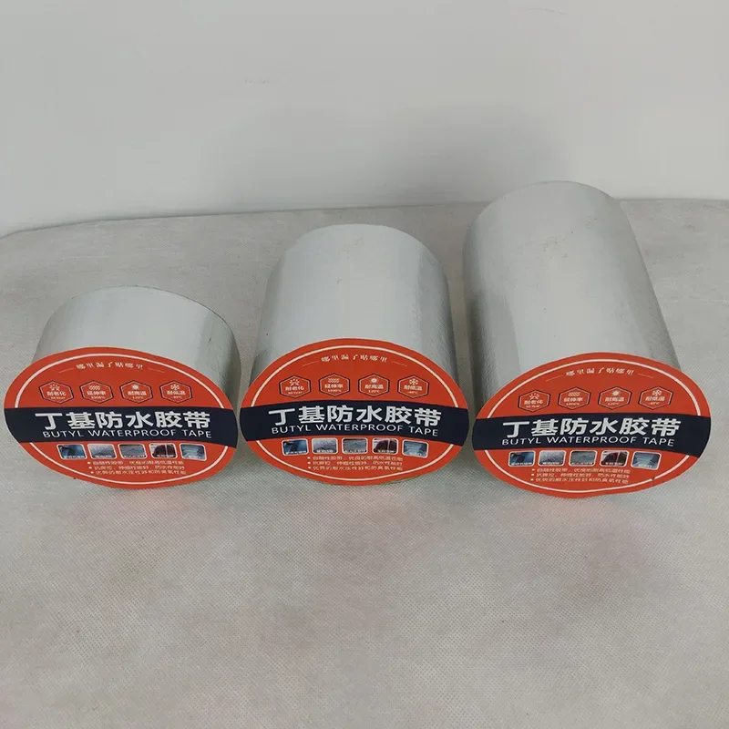 Aluminum Foil Butyl Rubber Tape Self Adhesive High temperature resistance Waterproof for Roof Pipe Repair Stop Leak Sticker New
Aluminum Foil Butyl Rubber Tape Self Adhesive High temperature resistance Waterproof for Roof Pipe Repair Stop Leak Sticker New