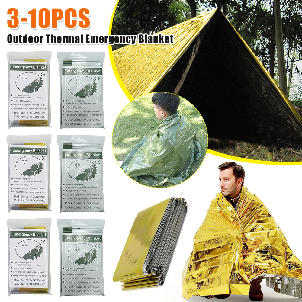 Аварийное одеяло из фольги, легкое, водонепроницаемое, для выживания, аптечка первой помощи, спасательное теплоизоляционное одеяло для походов и активного отдыха
Аварийное одеяло из фольги, легкое, водонепроницаемое, для выживания, аптечка первой помощи, спасательное теплоизоляционное одеяло для походов и активного отдыха