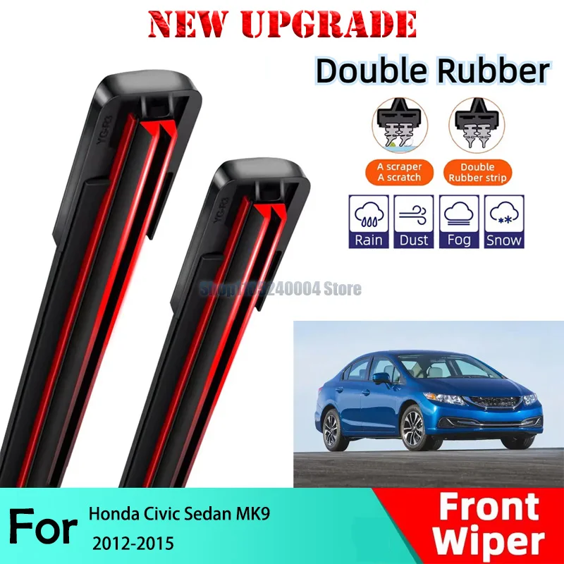 Car Wiper For Honda Civic Sedan MK9 2012-2015 26" + 22" Front Wiper Blades Brushes Cutter Accessories 2012 2013 2014 2015
Car Wiper For Honda Civic Sedan MK9 2012-2015 26" + 22" Front Wiper Blades Brushes Cutter Accessories 2012 2013 2014 2015