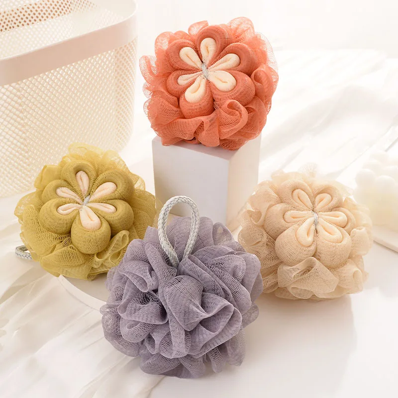 Flower Shaped Bath Balls Color Blocking PE Bath Flower Soft Mesh Scrubbing Bubble Net Two Color Bath Flower Bathing Accessories
Flower Shaped Bath Balls Color Blocking PE Bath Flower Soft Mesh Scrubbing Bubble Net Two Color Bath Flower Bathing Accessories