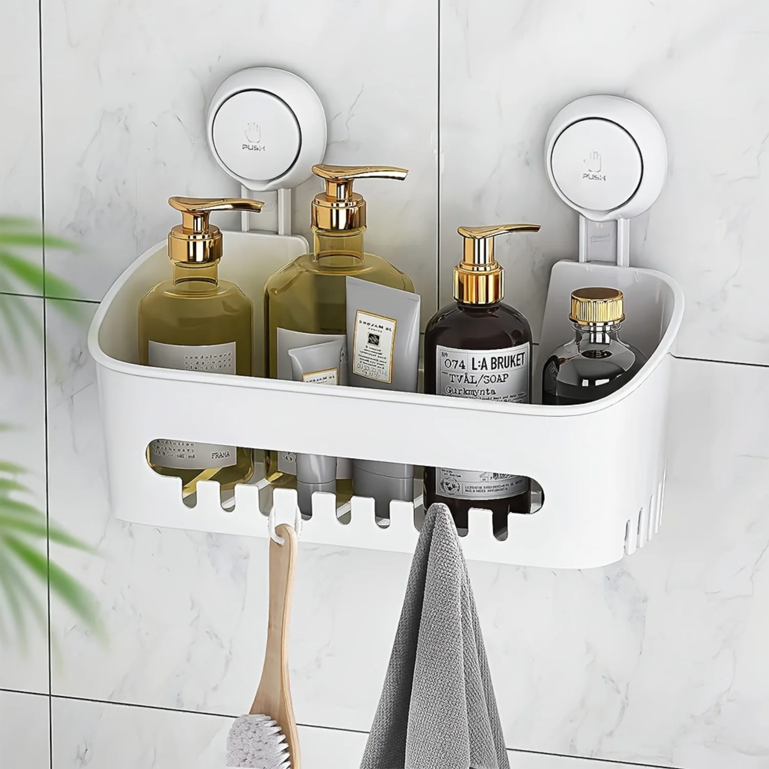 1pc Premium Wall Mounted Bathroom Rack - Water-Resistant Shower Shelf with Suction Cup, Perfect for Cosmetic, Shampoo & Shower
1pc Premium Wall Mounted Bathroom Rack - Water-Resistant Shower Shelf with Suction Cup, Perfect for Cosmetic, Shampoo & Shower