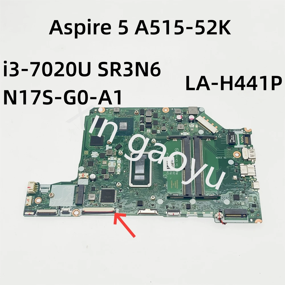 Оригинальная материнская плата для ноутбука Acer Aspire 5 A515-52K, модель 0,1 LA-H441P SR3N6, Отличный тест
Оригинальная материнская плата для ноутбука Acer Aspire 5 A515-52K, модель 0,1 LA-H441P SR3N6, Отличный тест