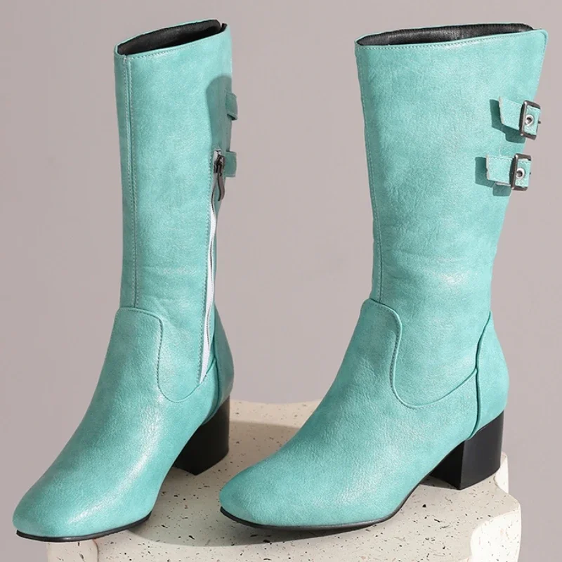 Большой размер 45, 50, женские ботинки до середины икры, новинка 2026, зимняя обувь, черные, синие, короткие ботинки для верховой езды, обувь на низком каблуке, женская повседневная обувь
Большой размер 45, 50, женские ботинки до середины икры, новинка 2026, зимняя обувь, черные, синие, короткие ботинки для верховой езды, обувь на низком каблуке, женская повседневная обувь