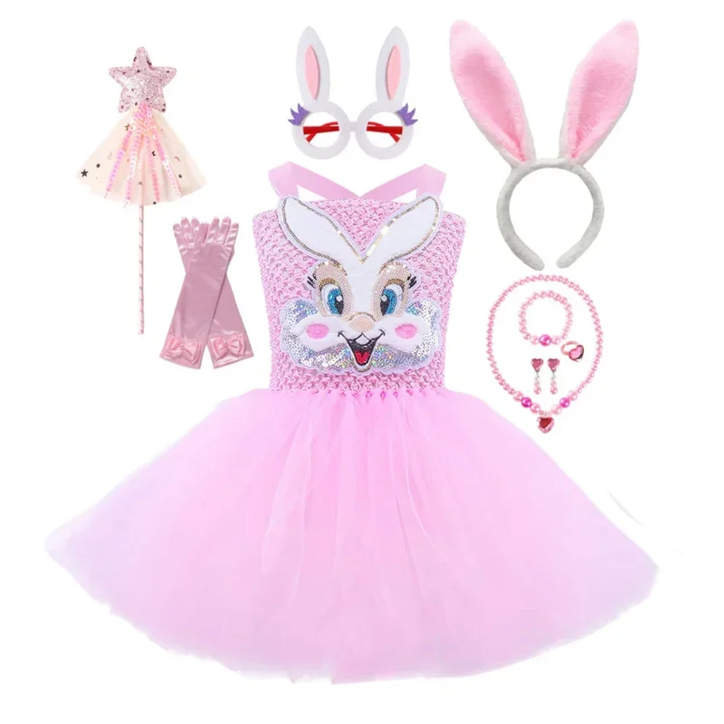 Coslan Pink Sequins Bunny Girl Cosplay Costume Toddler Kids Cartoon Rabbit Tutu Dress Outfits Baby Girls Birthday Party Easter C
Coslan Pink Sequins Bunny Girl Cosplay Costume Toddler Kids Cartoon Rabbit Tutu Dress Outfits Baby Girls Birthday Party Easter C