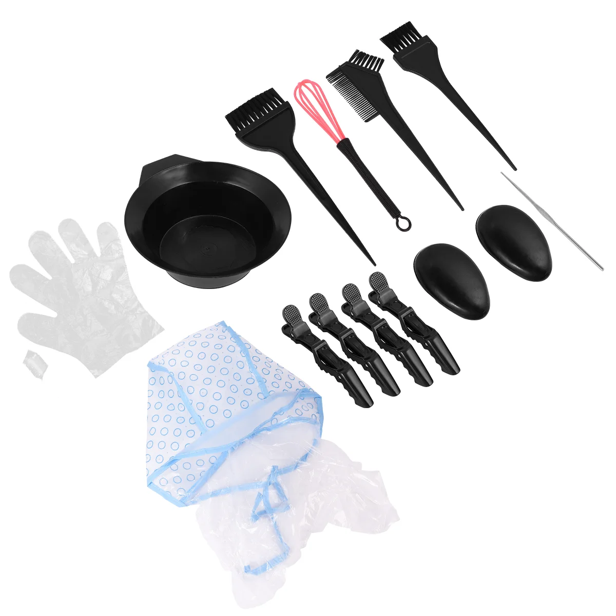 15pcs in 1 Set Hair Coloring Tool Hair Dyeing Tool Dyeing Bowl Comb Brush Hair Dye Kit for Professional Home Use (Assorted Color
15pcs in 1 Set Hair Coloring Tool Hair Dyeing Tool Dyeing Bowl Comb Brush Hair Dye Kit for Professional Home Use (Assorted Color