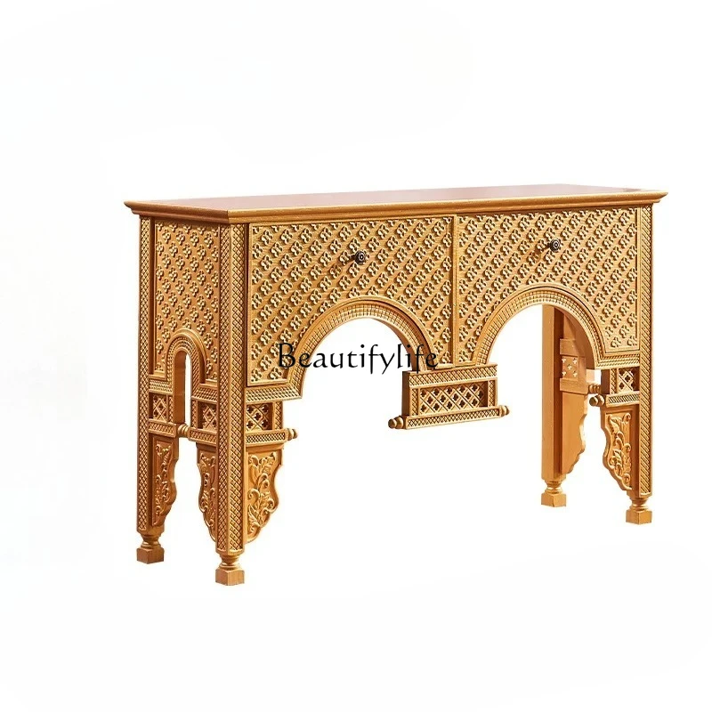 Vintage Chinese entrance table Solid wood living room entrance Case table South East Asia style side table Furniture case 
Vintage Chinese entrance table Solid wood living room entrance Case table South East Asia style side table Furniture case