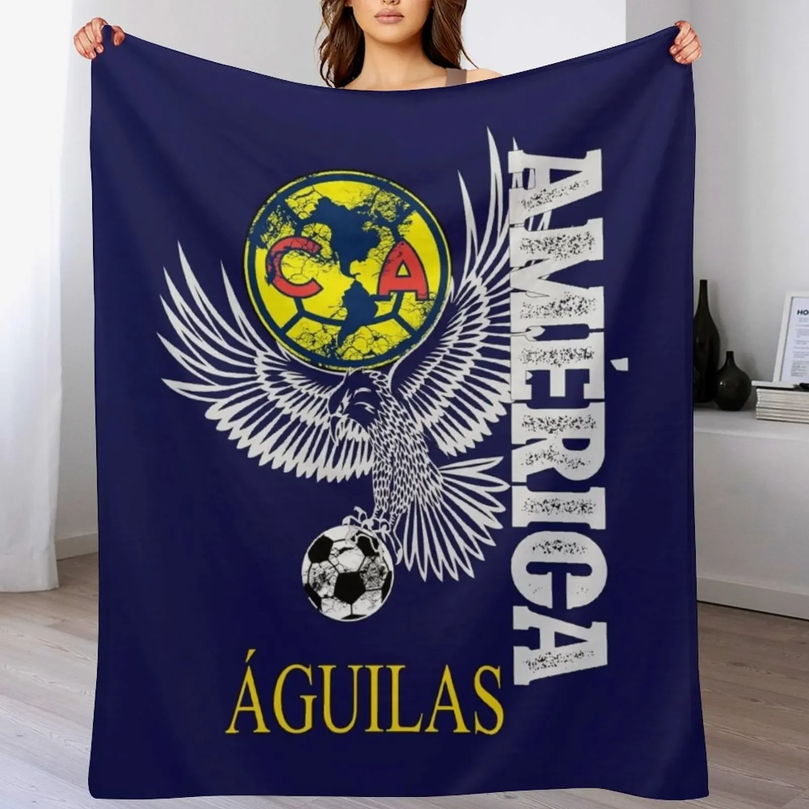 Aguilas del America Playera Futbol Mexicano Liga Mx Throw Blanket Reusable Durable Soft Blanket for All Seasons
Aguilas del America Playera Futbol Mexicano Liga Mx Throw Blanket Reusable Durable Soft Blanket for All Seasons