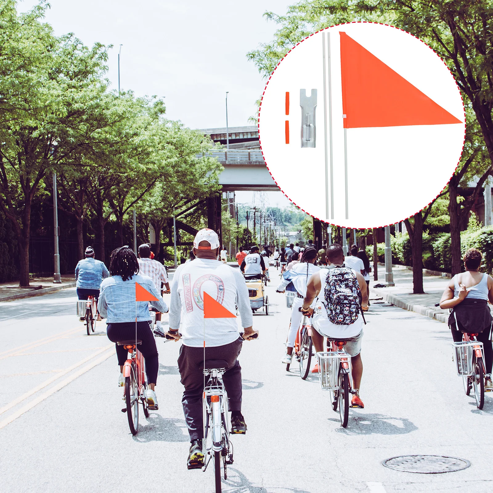 1 Set of Bicycle Flag Safety Flag Bike Trailer Safety Flag Cycling Advertising Flag for Kids bike flag with pole
1 Set of Bicycle Flag Safety Flag Bike Trailer Safety Flag Cycling Advertising Flag for Kids bike flag with pole