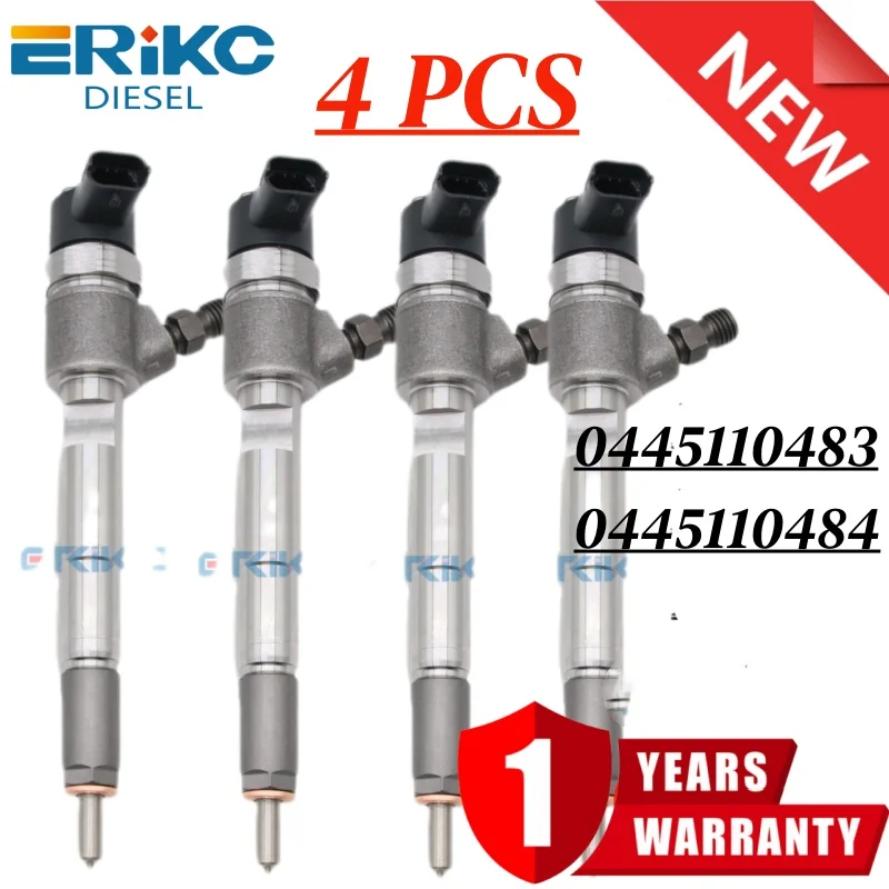 4 PCS Common Rail Injector 0 445 110 483 Fuel Injector Nozzle 0445110484 Auto Fuel Injector for SAIC MAXUS V80 0445110483
4 PCS Common Rail Injector 0 445 110 483 Fuel Injector Nozzle 0445110484 Auto Fuel Injector for SAIC MAXUS V80 0445110483