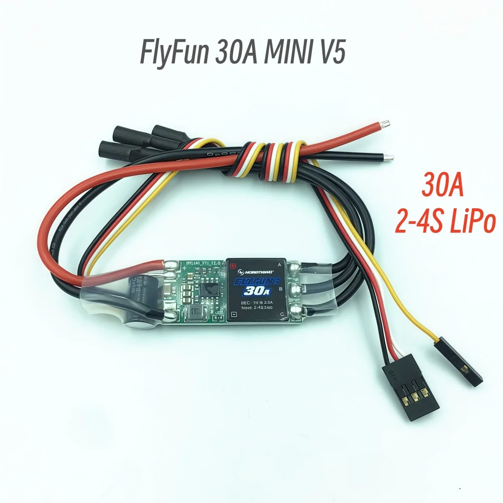 FATJAY Hobbywing FlyFun 30A MINI V5 2-4S бесщеточный электронный регулятор скорости ESC с режимом переключения BEC 5 В/3,5 А для радиоуправляемого самолета
FATJAY Hobbywing FlyFun 30A MINI V5 2-4S бесщеточный электронный регулятор скорости ESC с режимом переключения BEC 5 В/3,5 А для радиоуправляемого самолета