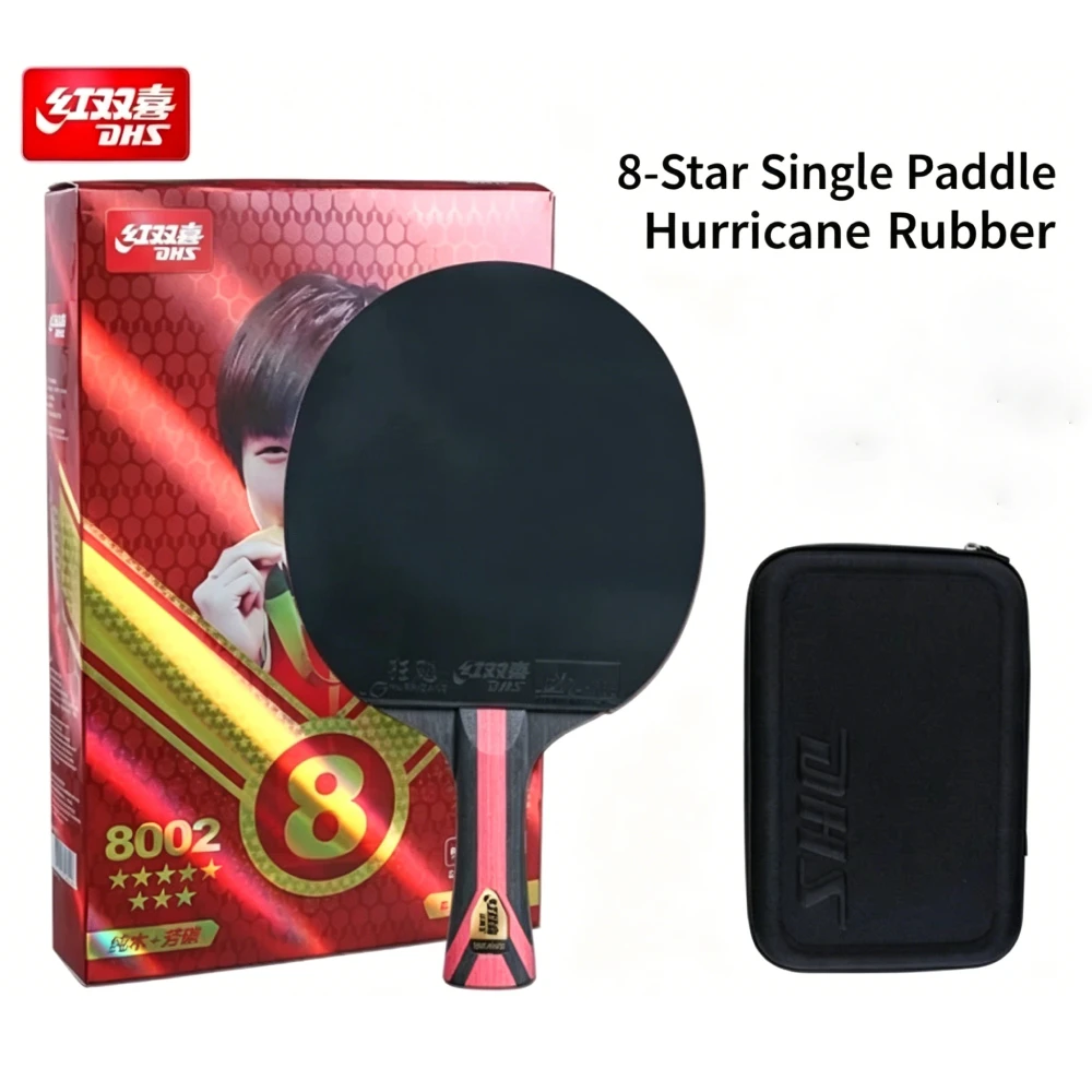 Genuine DHS 8 Star 8002/8006 Table Tennis Racket With Hurricane 3 And 8 Rubber ALC Carbon Paddle Professional Ping Pong Paddle
Genuine DHS 8 Star 8002/8006 Table Tennis Racket With Hurricane 3 And 8 Rubber ALC Carbon Paddle Professional Ping Pong Paddle