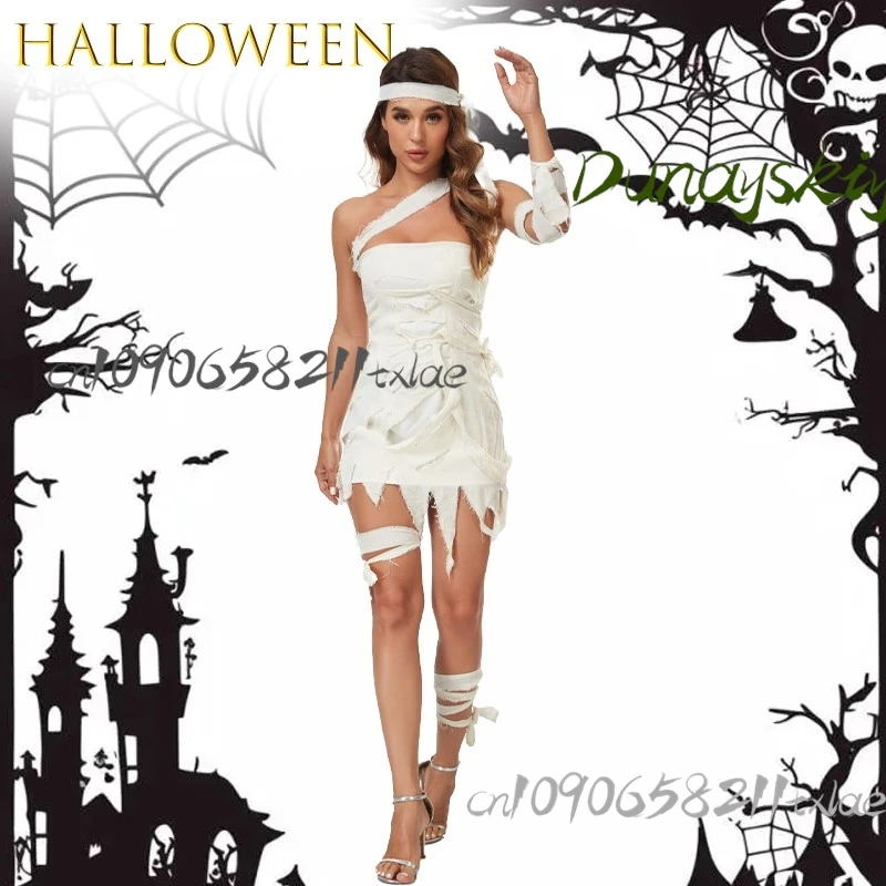 Новый костюм мумии на Хэллоуин для взрослых, аниме, косплей, готический наряд Лолиты, одежда, фантазия, ужас, кожух, сексуальный костюм на Хэллоуин
Новый костюм мумии на Хэллоуин для взрослых, аниме, косплей, готический наряд Лолиты, одежда, фантазия, ужас, кожух, сексуальный костюм на Хэллоуин 