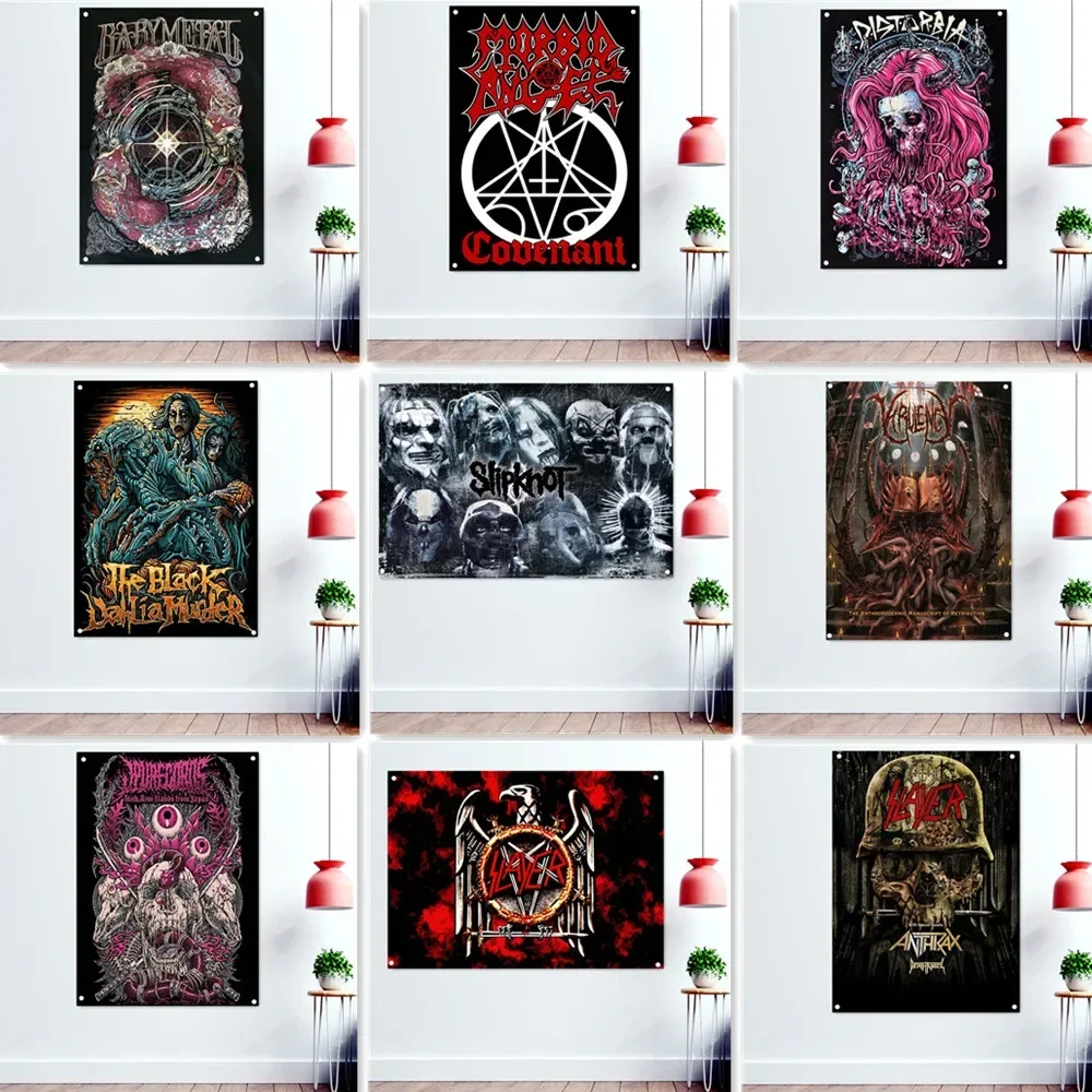 Death Metal Art Poster Tapestry Wall Painting Creepy Occult Evil Dark Art Banner Rock Music Poster Pub Bar Man Cave Decor Flag
Death Metal Art Poster Tapestry Wall Painting Creepy Occult Evil Dark Art Banner Rock Music Poster Pub Bar Man Cave Decor Flag