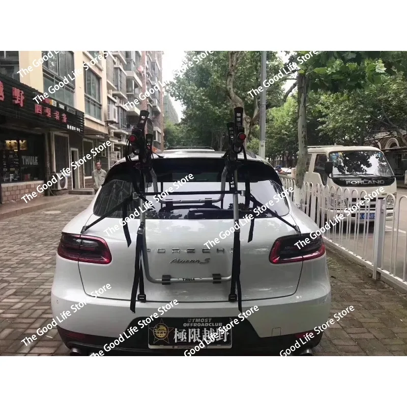 Silver Hanging Trunk Bike Rack for Car Rear Mount Bicycle Carrier Universal Hitch Free Standing Holder
Silver Hanging Trunk Bike Rack for Car Rear Mount Bicycle Carrier Universal Hitch Free Standing Holder