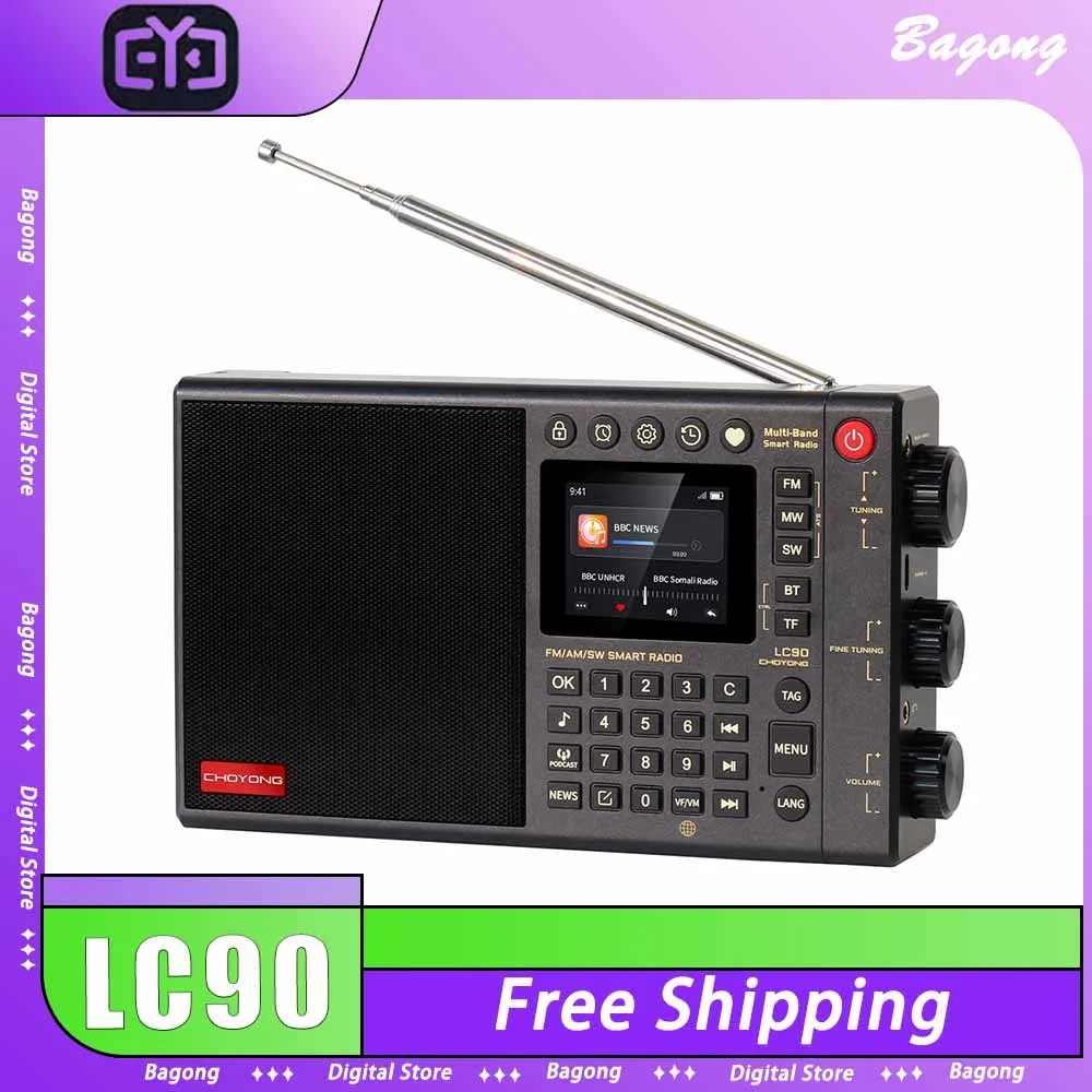 Chaoyuan Lc90 All-Wave Band Internet Radio Ips Screen With Knob Bluetooth Speaker Portable Voice Control Gift
Chaoyuan Lc90 All-Wave Band Internet Radio Ips Screen With Knob Bluetooth Speaker Portable Voice Control Gift