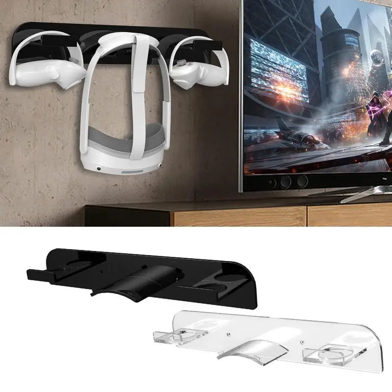 VR Stand With Controller Holder ForPico 4 Acrylic VR Headset Display And Controller Mount Station For OculusQuest VR Accessories
VR Stand With Controller Holder ForPico 4 Acrylic VR Headset Display And Controller Mount Station For OculusQuest VR Accessories