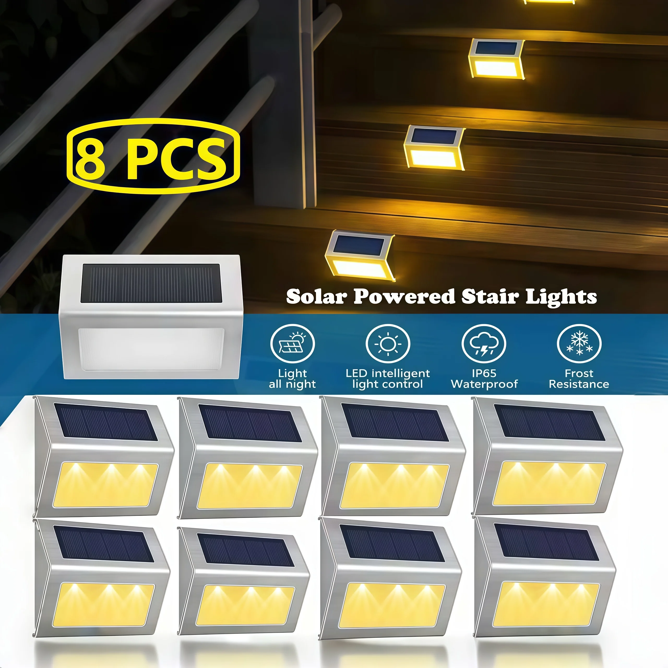 1/2/4/8 шт. солнечные светодиодные уличные фонари, гирлянды, перила, лестничные светильники из нержавеющей стали, ступенчатые светильники, уличный домашний декор, садовая дорожка
1/2/4/8 шт. солнечные светодиодные уличные фонари, гирлянды, перила, лестничные светильники из нержавеющей стали, ступенчатые светильники, уличный домашний декор, садовая дорожка