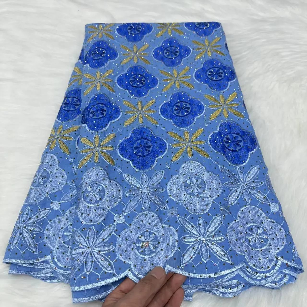 Blue Retro Cotton Linen Fabric Wedding Birthday Dresses with Glitters Nigeria Fabric Sewing Articles for Sewing Accessories
Blue Retro Cotton Linen Fabric Wedding Birthday Dresses with Glitters Nigeria Fabric Sewing Articles for Sewing Accessories