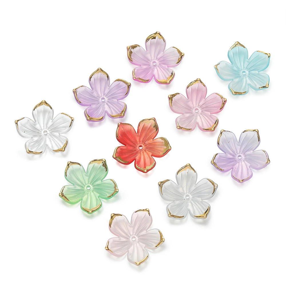 50pcs/Lot Acrylic Flower Bead Colorful Petal Loose Spacer Beads for Jewelry Making DIY Bracelet Necklace Needlework Bead Cap
50pcs/Lot Acrylic Flower Bead Colorful Petal Loose Spacer Beads for Jewelry Making DIY Bracelet Necklace Needlework Bead Cap
