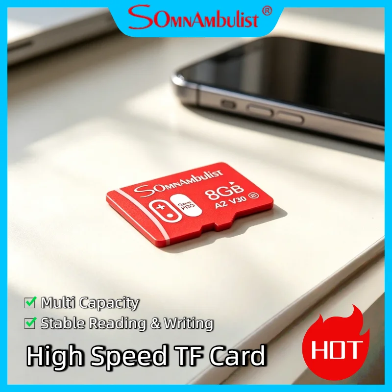 SomnAmbuList Real Capacity Micro TF SD Card 32GB 64GB 128GB High Speed Class 10 Mini SD Memory Card TF Card for Smartphone
SomnAmbuList Real Capacity Micro TF SD Card 32GB 64GB 128GB High Speed Class 10 Mini SD Memory Card TF Card for Smartphone