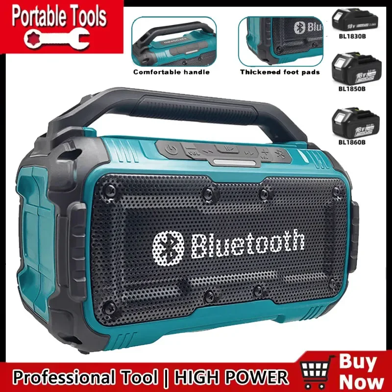Беспроводная Bluetooth-колонка, портативные колонки с объемным звучанием, двухканальный сабвуфер, громкоговоритель для аккумулятора Makita 18 В (без аккумулятора)
Беспроводная Bluetooth-колонка, портативные колонки с объемным звучанием, двухканальный сабвуфер, громкоговоритель для аккумулятора Makita 18 В (без аккумулятора)