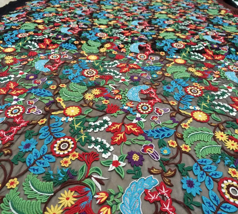 130*50cm mesh color flower embroidery lace fabric heavy embroidery Material fabrics for patchwork
130*50cm mesh color flower embroidery lace fabric heavy embroidery Material fabrics for patchwork