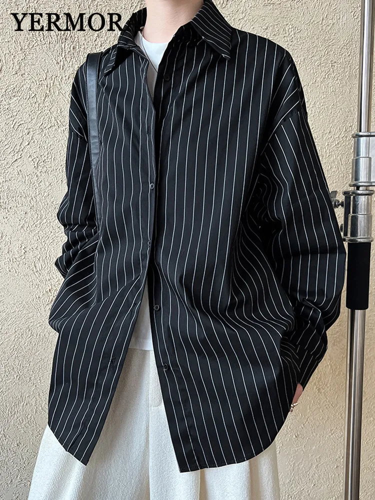 YERMORA Striped Brief Casual Blouse For Women Lapel Long Sleeve Loose Fit Shirt Fashion Tide Spring Autumn 2025 New A329
YERMORA Striped Brief Casual Blouse For Women Lapel Long Sleeve Loose Fit Shirt Fashion Tide Spring Autumn 2025 New A329