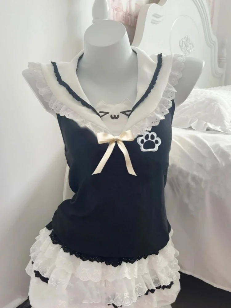 Japanese Y2k Harajuku T Shirts Women Kawaii Cuteore Sweet Tee Shirt Soft Girl Summer Bow Lace Ruffles Patchwork Slim Tees Top
Japanese Y2k Harajuku T Shirts Women Kawaii Cuteore Sweet Tee Shirt Soft Girl Summer Bow Lace Ruffles Patchwork Slim Tees Top