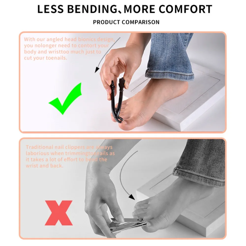Professional Stainless Steel Nail Clippers Wide Jaw Toenail Clippers Palm Fingernail Clipper Anti-Splash Trimmer Long Handle
Professional Stainless Steel Nail Clippers Wide Jaw Toenail Clippers Palm Fingernail Clipper Anti-Splash Trimmer Long Handle