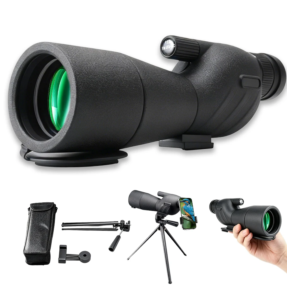 25-75x60 Portable Zoom HD Monocular FMC BAK4 Waterproof Professional Spotting Scope Long Range Telescope for Birdwatching Campin
25-75x60 Portable Zoom HD Monocular FMC BAK4 Waterproof Professional Spotting Scope Long Range Telescope for Birdwatching Campin