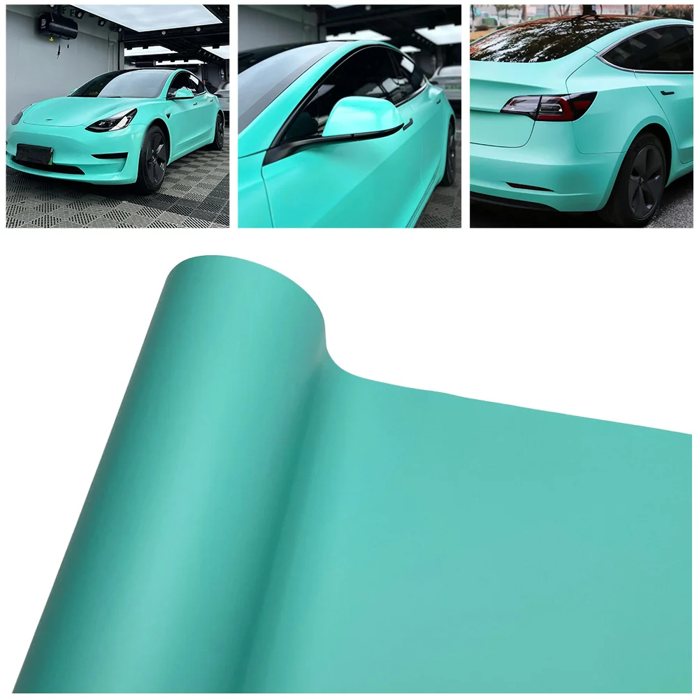 Matte Mint Blue Vinyl Wrap Film Self-Adhesive Waterproof Auto Car Motorcycle Body Wrapping Vinyl Interior Exterior Decal
Matte Mint Blue Vinyl Wrap Film Self-Adhesive Waterproof Auto Car Motorcycle Body Wrapping Vinyl Interior Exterior Decal