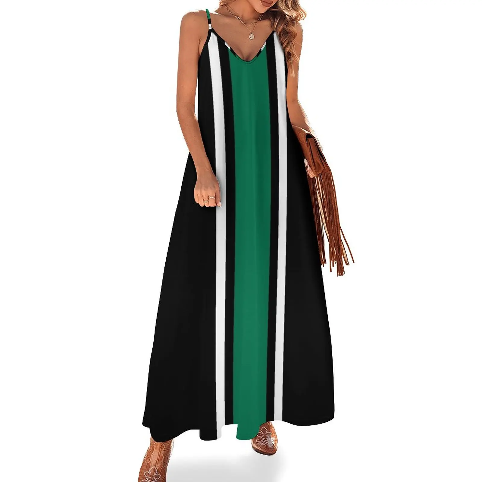 Black, White, & Green Vertical Power Stripe Sleeveless Dress womens clothing women's summer dresses 2025 dress dresses Dress
Black, White, & Green Vertical Power Stripe Sleeveless Dress womens clothing women's summer dresses 2025 dress dresses Dress