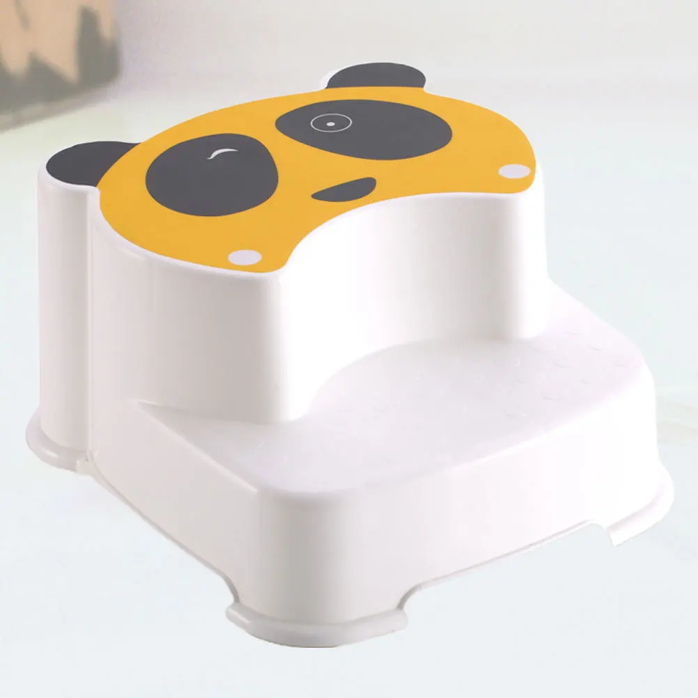 1pc Children'S Anti-Slip Step Yellow Cartoon Panda Design Washing Footstool Double Layer Height Increasing For Kids Non-Slip
1pc Children'S Anti-Slip Step Yellow Cartoon Panda Design Washing Footstool Double Layer Height Increasing For Kids Non-Slip