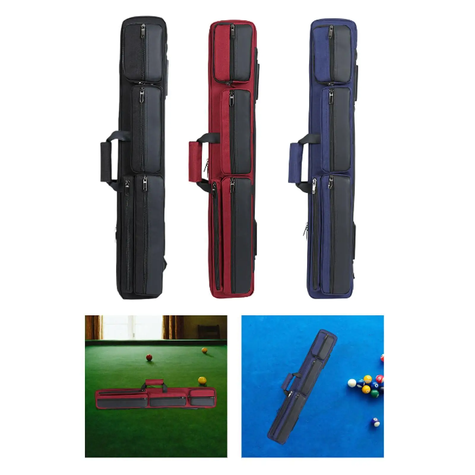 Pool Cue Case Snooker Cue Storage Pouch Professional Billiard Pool Cue Stick Carry Bag for Outdoor, Billiards Accessories
Pool Cue Case Snooker Cue Storage Pouch Professional Billiard Pool Cue Stick Carry Bag for Outdoor, Billiards Accessories
