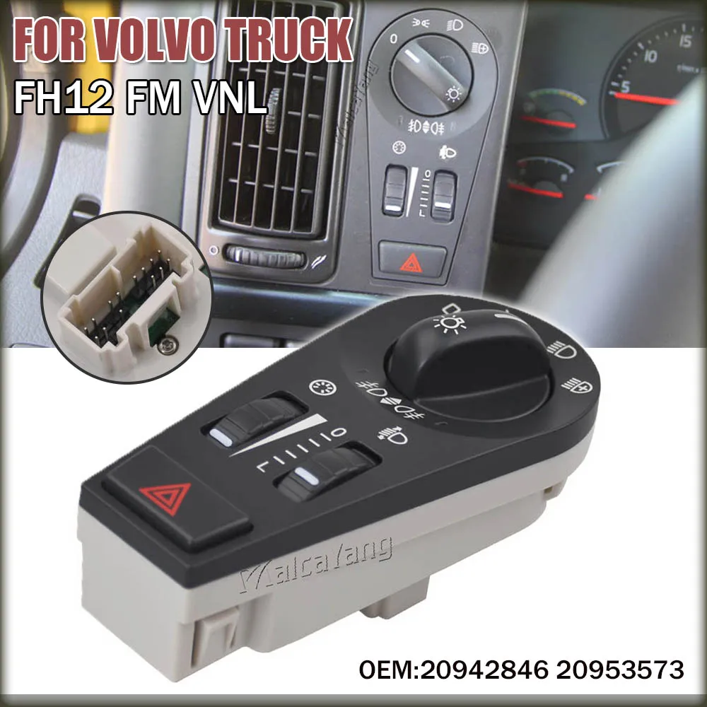 For Volvo Truck FH FM VNL Hazard Warning Switch Headlight Fog Lamp Switch 20953573 20942846 20466304 20942844 20953569 20466302
For Volvo Truck FH FM VNL Hazard Warning Switch Headlight Fog Lamp Switch 20953573 20942846 20466304 20942844 20953569 20466302