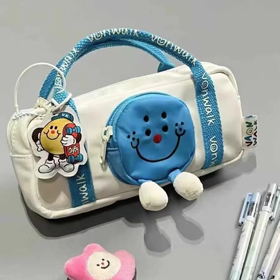 Canvas Pencil Case, Cartoon Stationery Bag for Students Yellow Blue , Simple and Practical Desk Storage Organizer
Canvas Pencil Case, Cartoon Stationery Bag for Students Yellow Blue , Simple and Practical Desk Storage Organizer